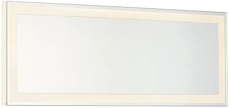 Degare White 18" x 6 3/4" LED Backlit Wall Mirror