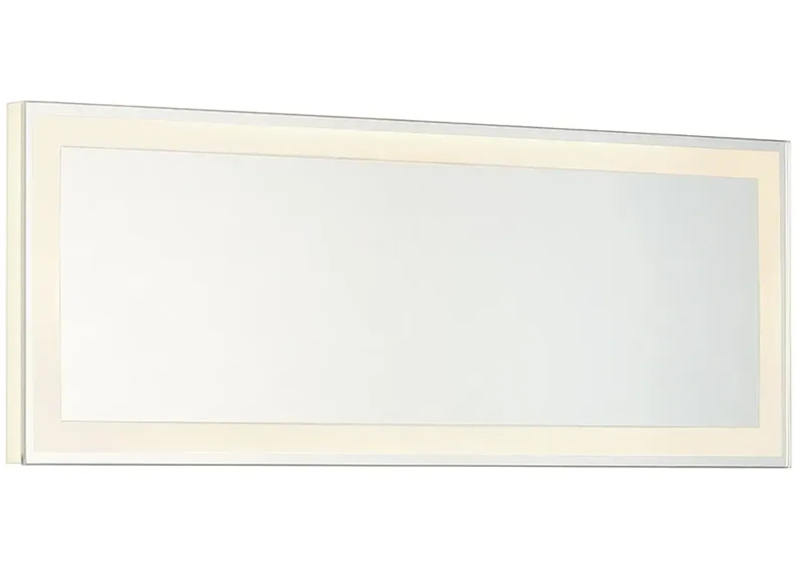 Degare White 18" x 6 3/4" LED Backlit Wall Mirror