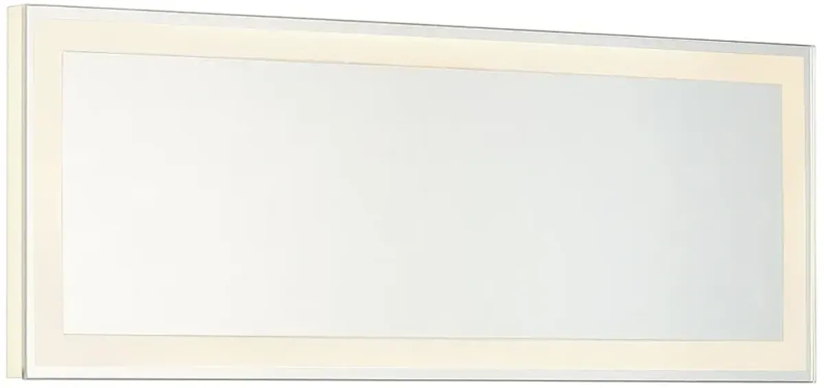 Degare White 18" x 6 3/4" LED Backlit Wall Mirror