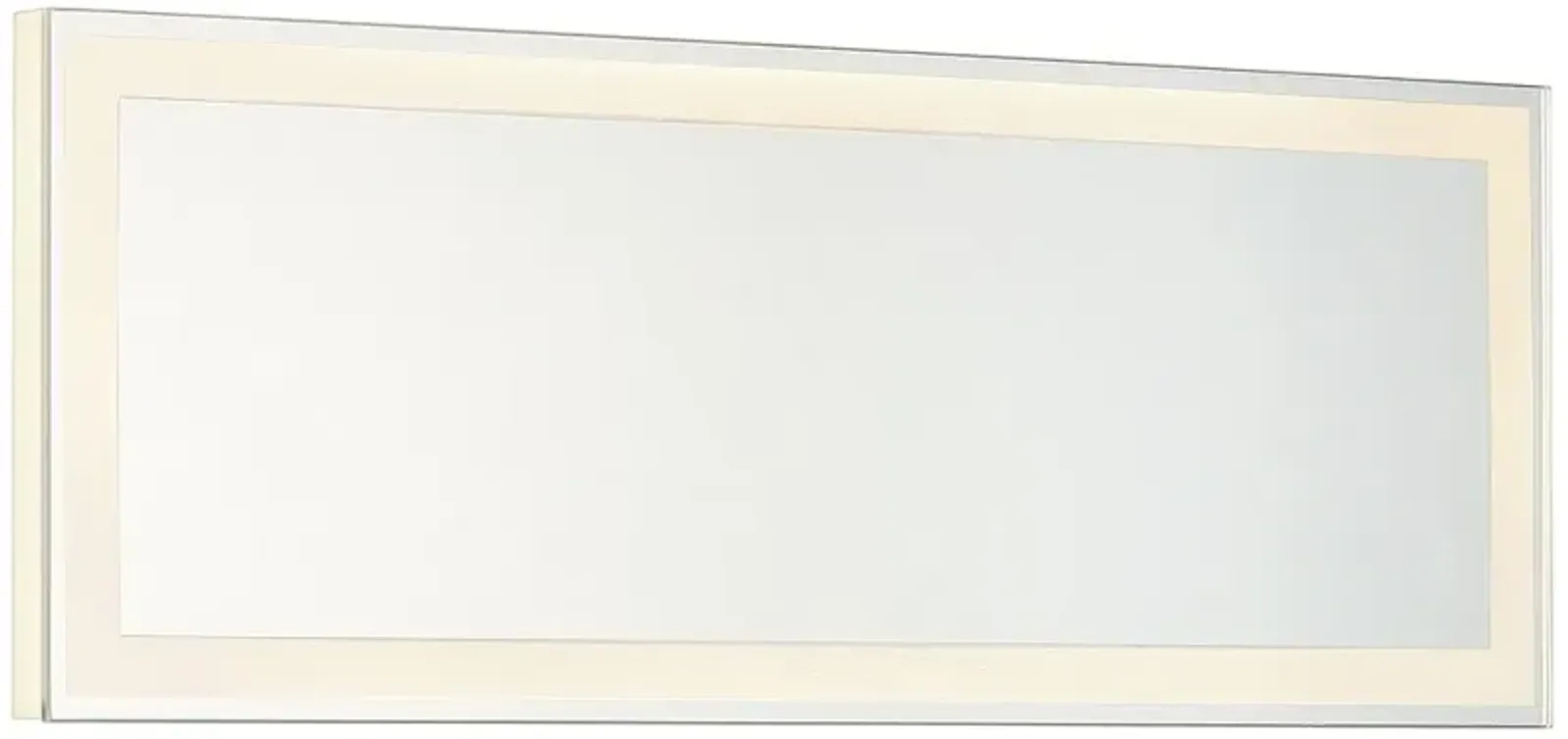 Degare White 18" x 6 3/4" LED Backlit Wall Mirror