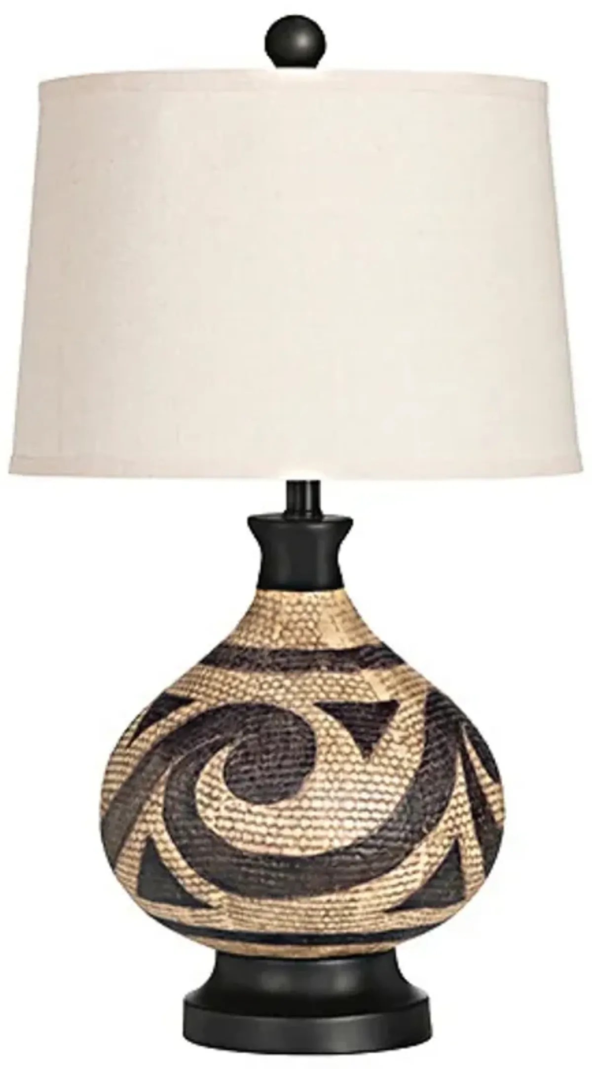 Crestview Collection Ezekiel Brown Ceramic Table Lamp