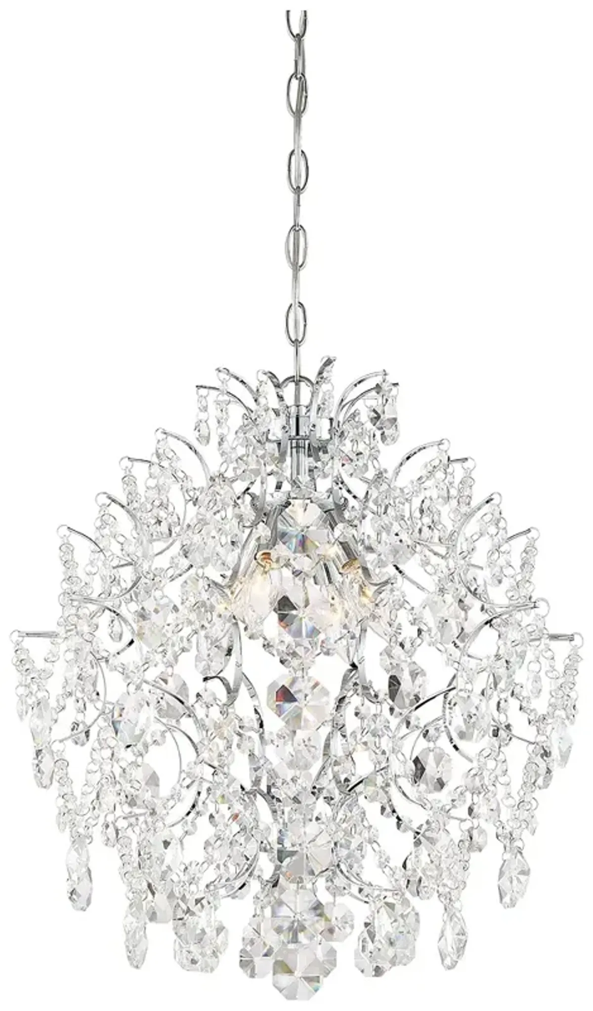 Minka-Lavery Isabella's Crown 18" Wide Chrome Crystal Chandelier