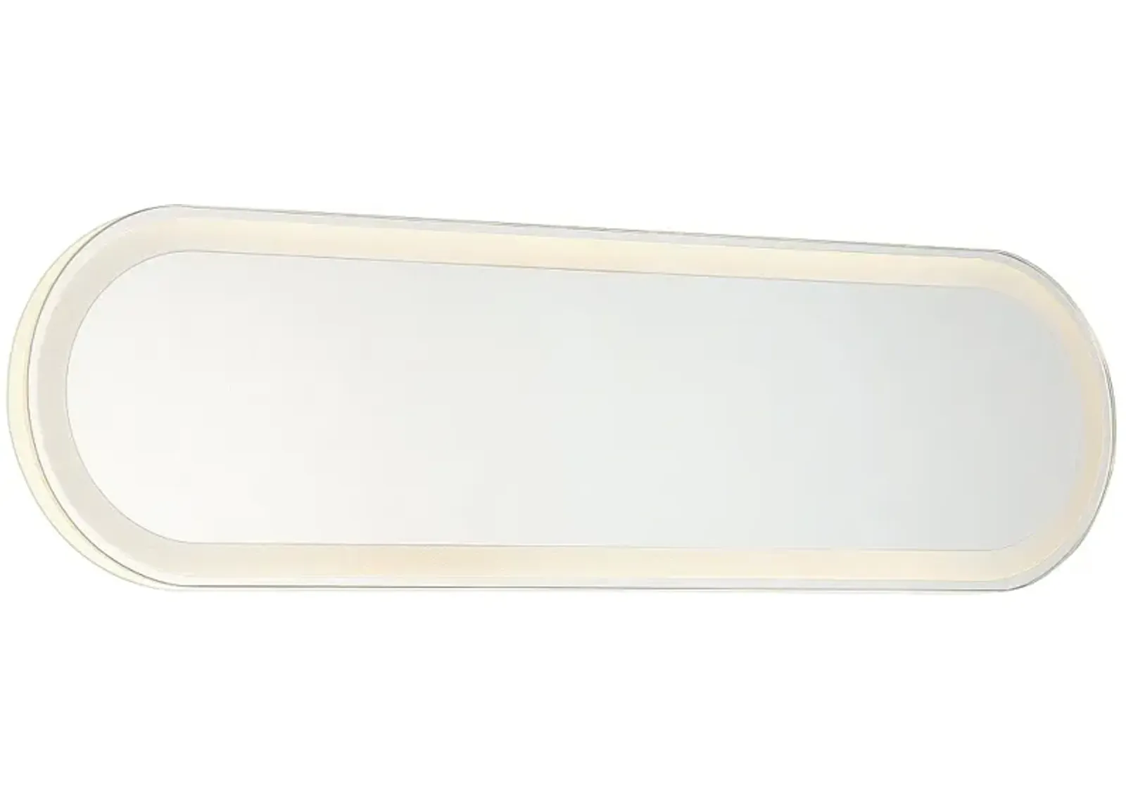 Castilion White 24" x 6 3/4" LED Backlit Wall Mirror