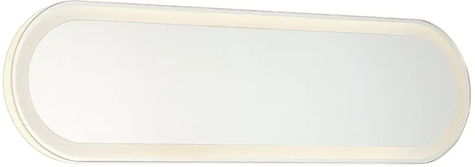 Castilion White 24" x 6 3/4" LED Backlit Wall Mirror