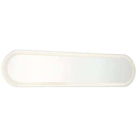 Castilion White 30" x 6 3/4" LED Backlit Wall Mirror