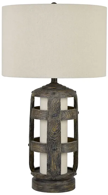 Crestview Collection Hayward 30" Rustic Modern Night Light Table Lamp