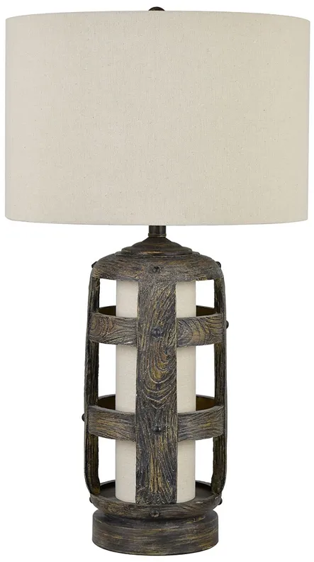 Crestview Collection Hayward 30" Rustic Modern Night Light Table Lamp