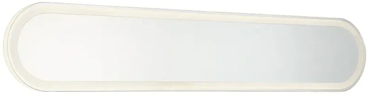 Castilion White 36" x 6 3/4" LED Backlit Wall Mirror