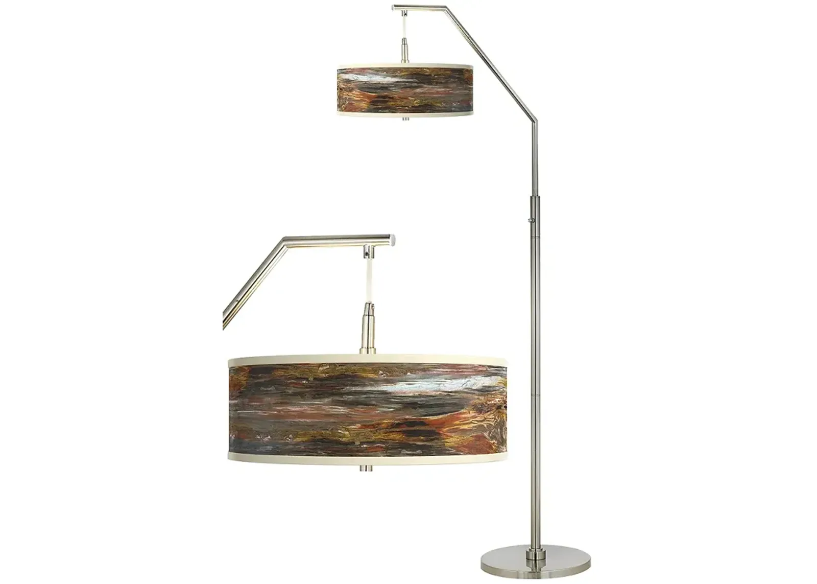 Embracing Change Giclee Shade Arc Floor Lamp