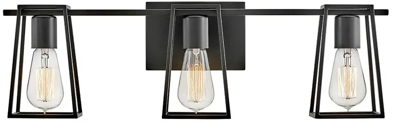 Hinkley - Bath Filmore Three Light Vanity- Black