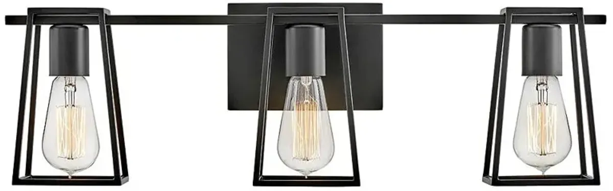 Hinkley - Bath Filmore Three Light Vanity- Black