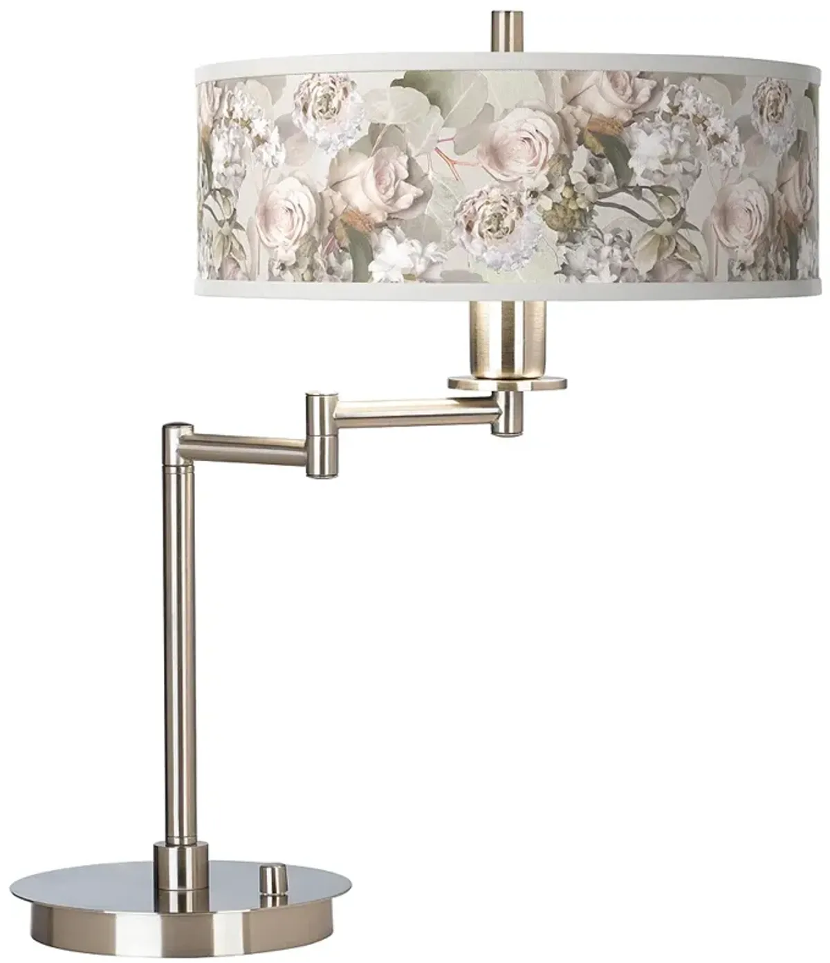 Giclee Gallery 20 1/2" Rosy Blossoms Giclee LED Swing Arm Desk Lamp