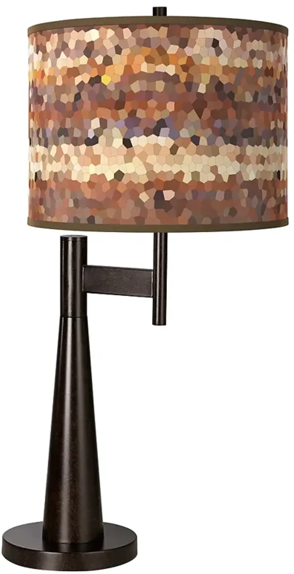 Giclee Glow Novo 30 3/4" Red Rock Pattern Shade Bronze Table Lamp