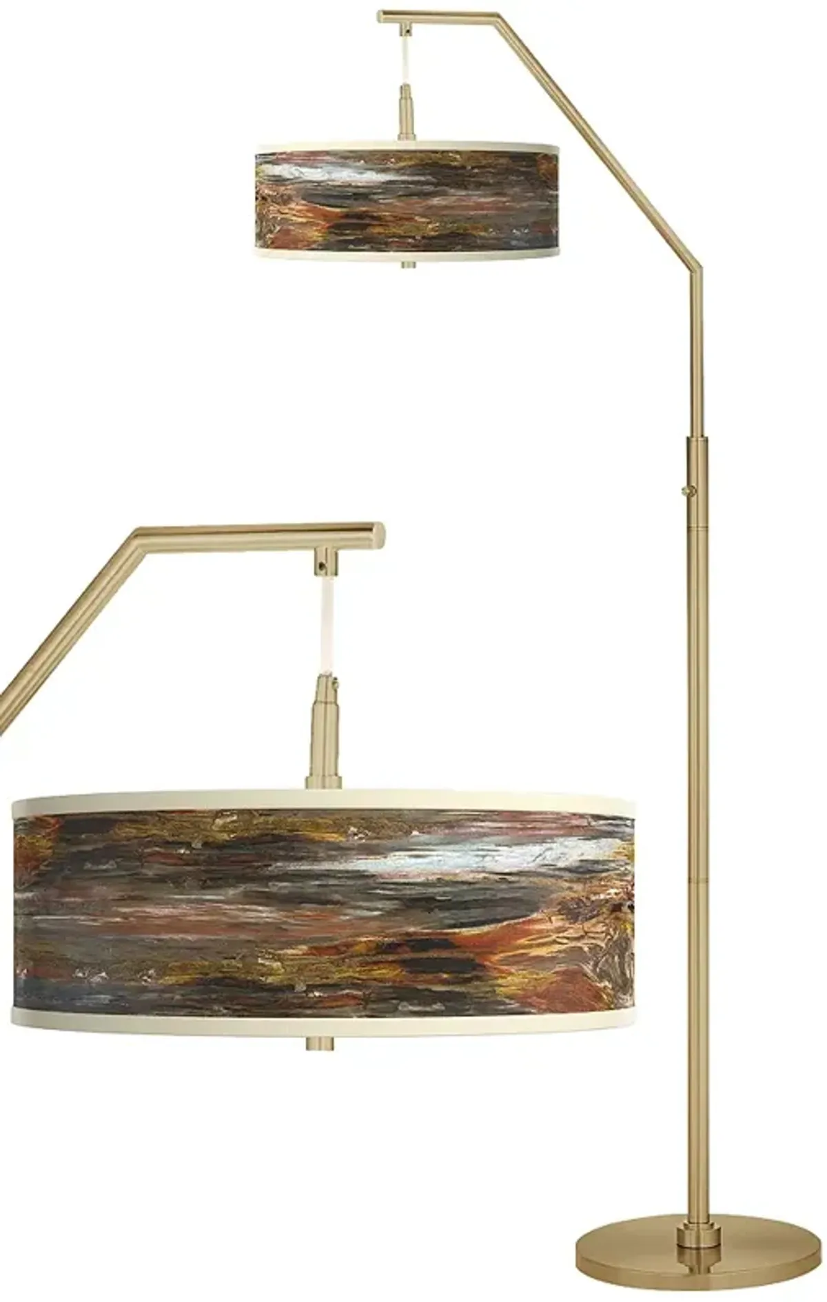 Embracing Change Giclee Warm Gold Arc Floor Lamp