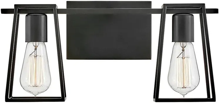 Hinkley - Bath Filmore Two Light Vanity- Black