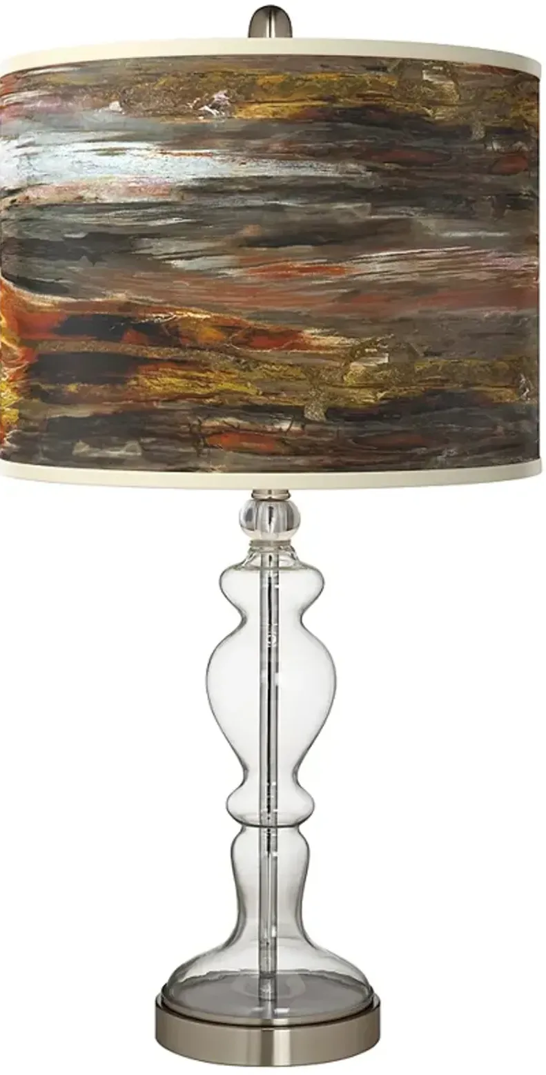 Embracing Change Giclee Apothecary Clear Glass Table Lamp