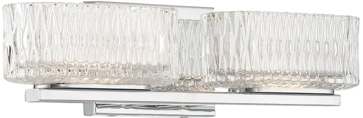 Minka Lavery Sparren 16 3/4" Wide Chrome 2-Light LED Vanity Bath Light