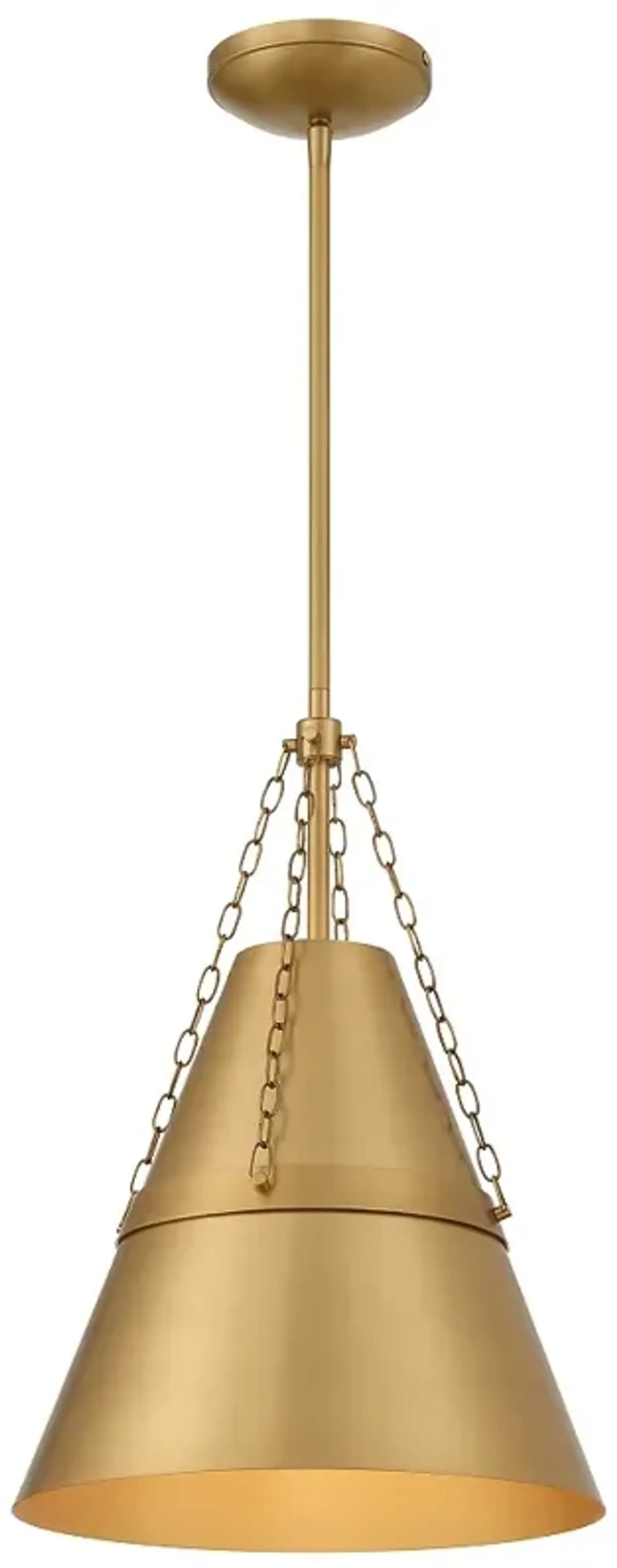 Minka Lavery Springfield 1-Light 12-in Legacy Brass Indoor Pending Lighting