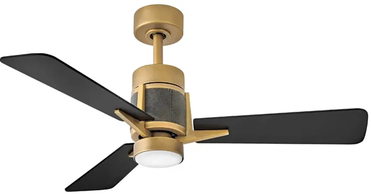 Hinkley Atticus 42" LED Smart Fan Heritage Brass