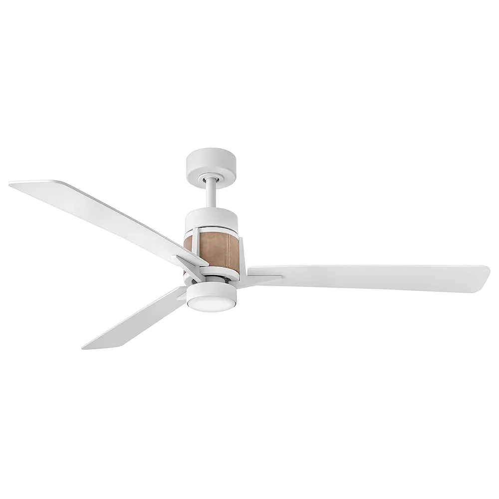 Hinkley Atticus 56" LED Smart Fan Matte White