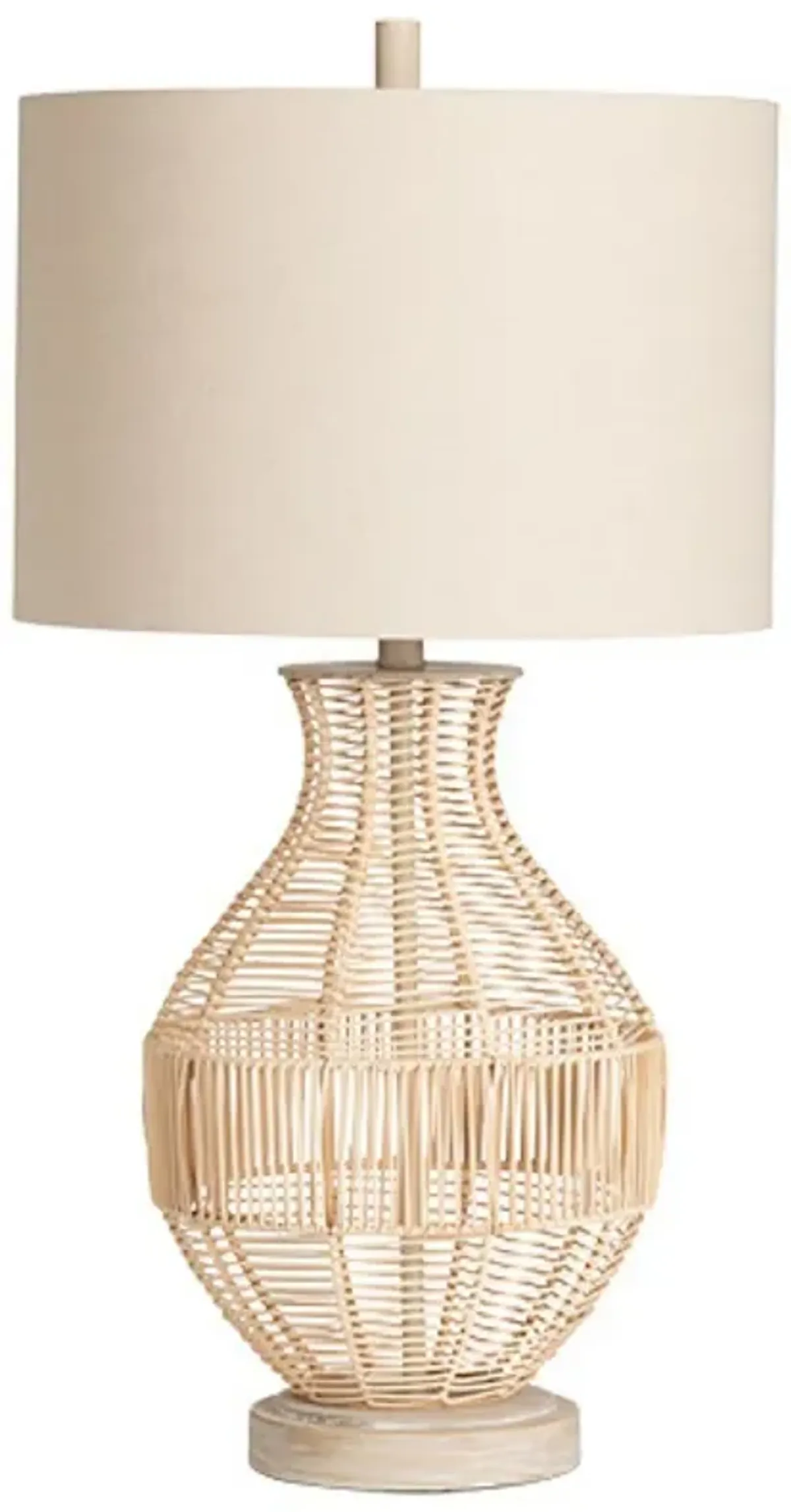 Crestview Collection Jayce Rattan Table Lamp