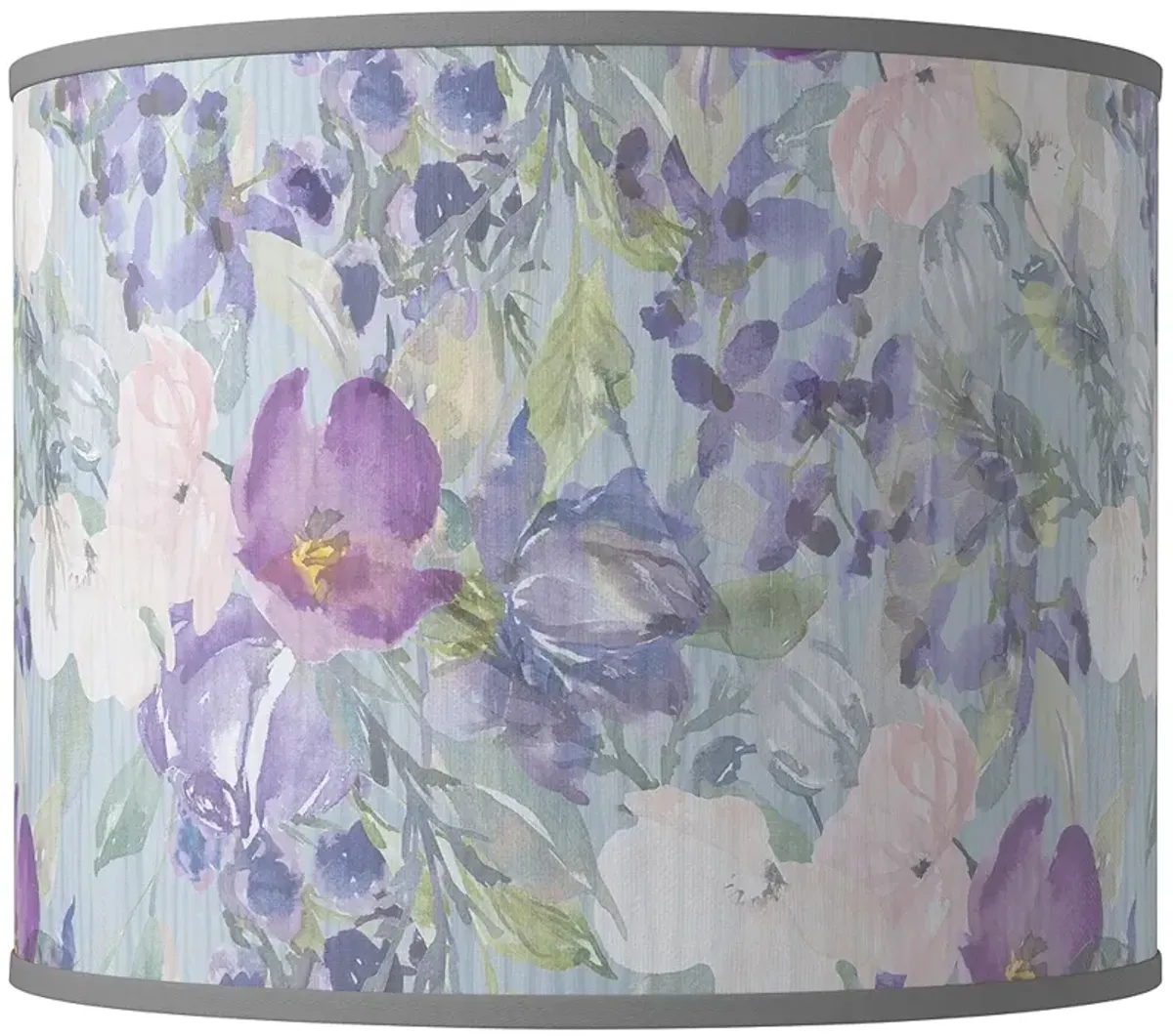 Spring Flowers Giclee Round Drum Lamp Shade 14x14x11 (Spider)