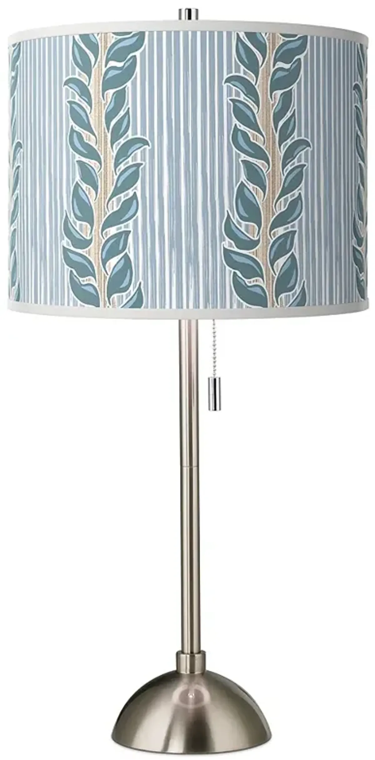 Giclee Glow 28" High Drifting Petals Shade Brushed Nickel Table Lamp