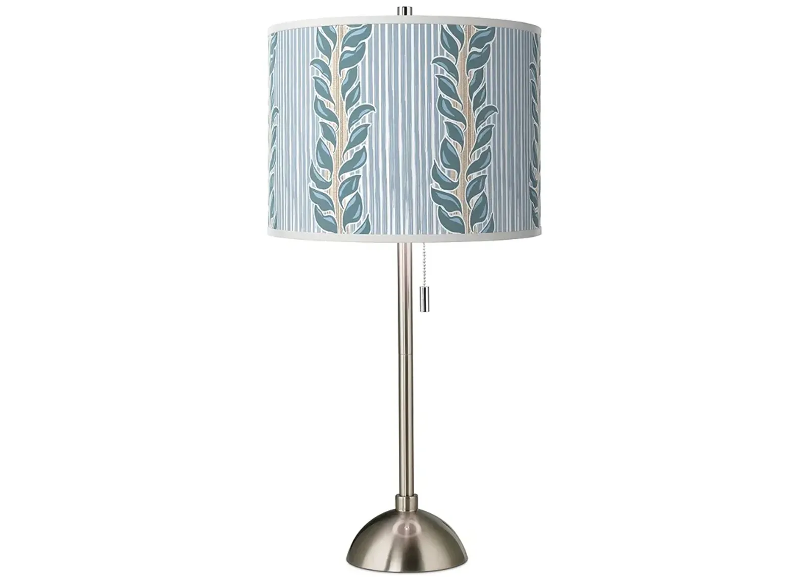 Giclee Glow 28" High Drifting Petals Shade Brushed Nickel Table Lamp