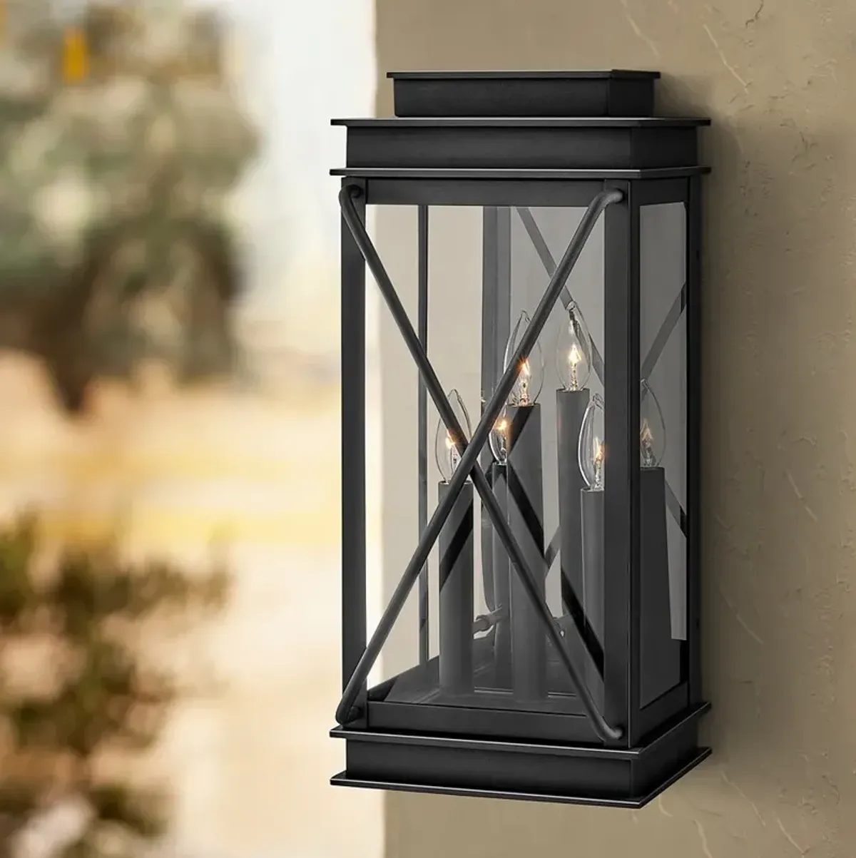 Hinkley Montecito 22" High Museum Black Outdoor Wall Light