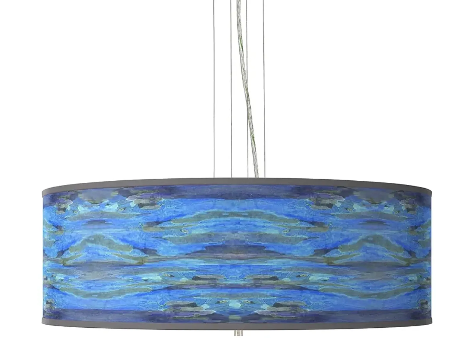 Oceanside Giclee 24" Wide 4-Light Pendant Chandelier