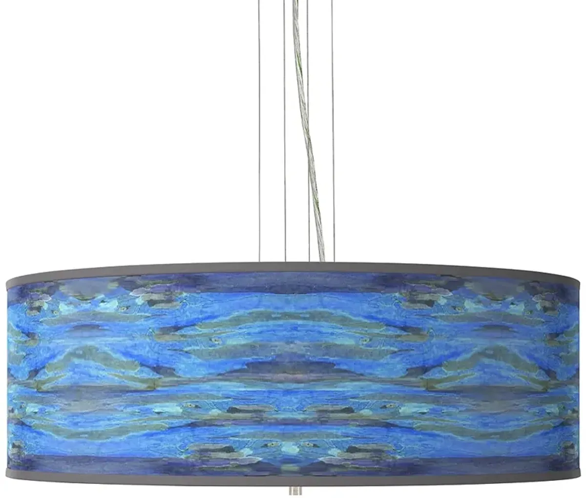 Oceanside Giclee 24" Wide 4-Light Pendant Chandelier