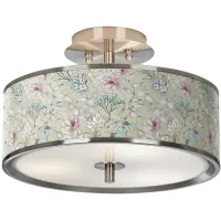 Botanical Giclee Glow 14" Wide Ceiling Light