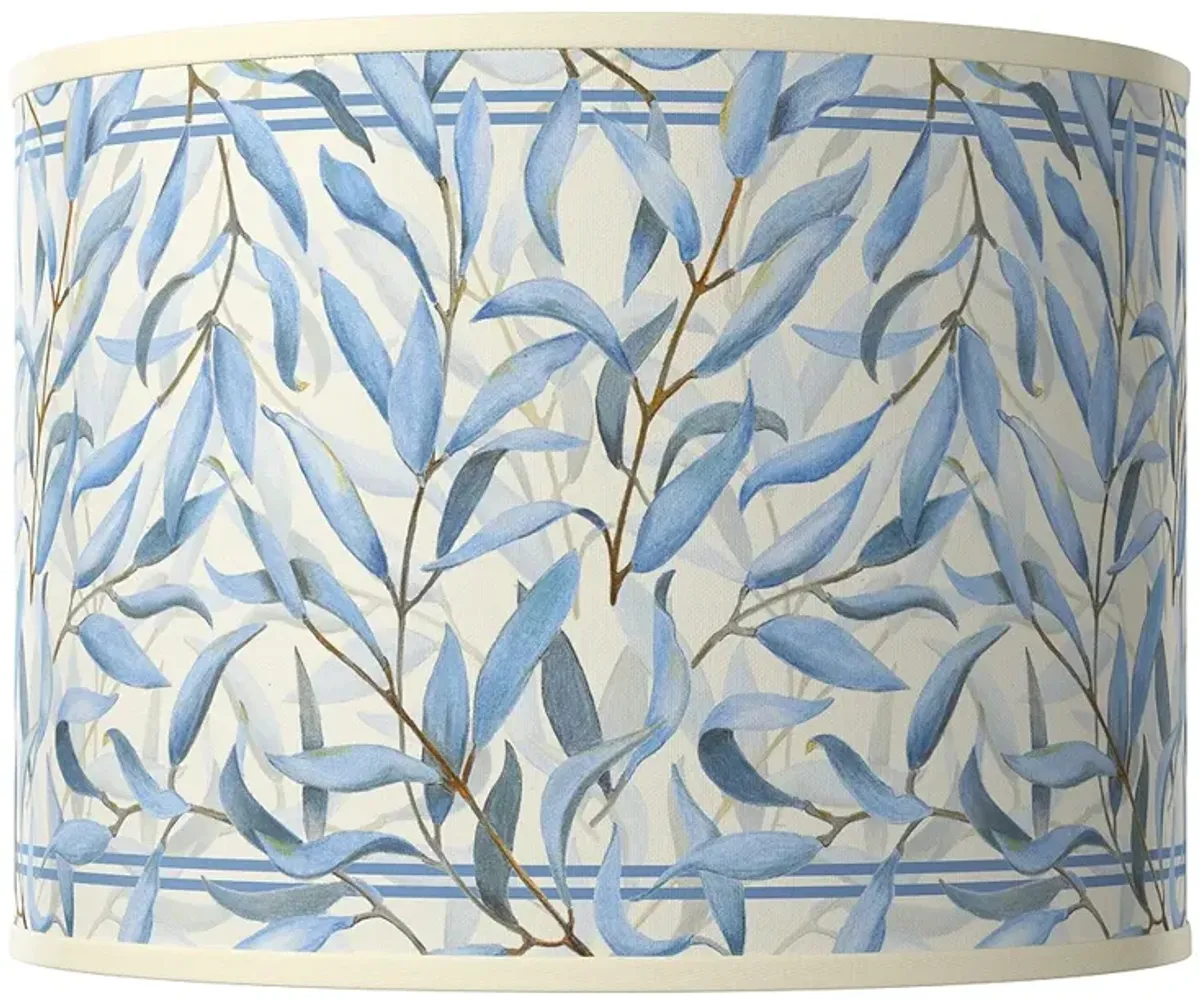 Amity Leaf Pattern Giclee Glow Drum Lamp Shade 13.5x13.5x10 (Spider)