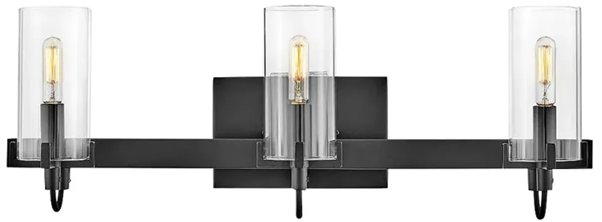 Hinkley Ryden 23" Wide Black 3-Light Vanity Bath Light