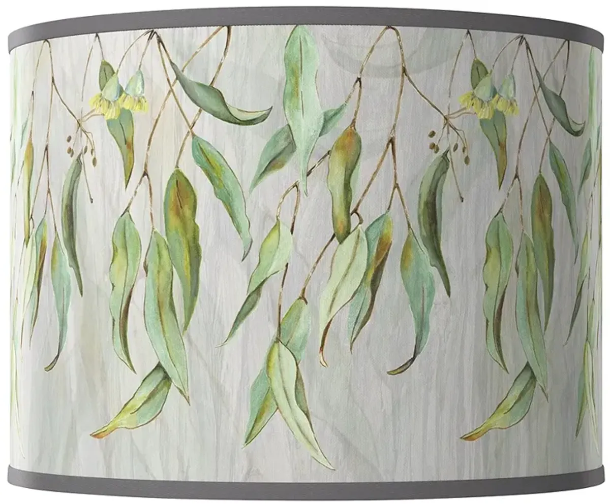 Eucalyptus Leaf Pattern Giclee Glow Lamp Shade 13.5x13.5x10 (Spider)