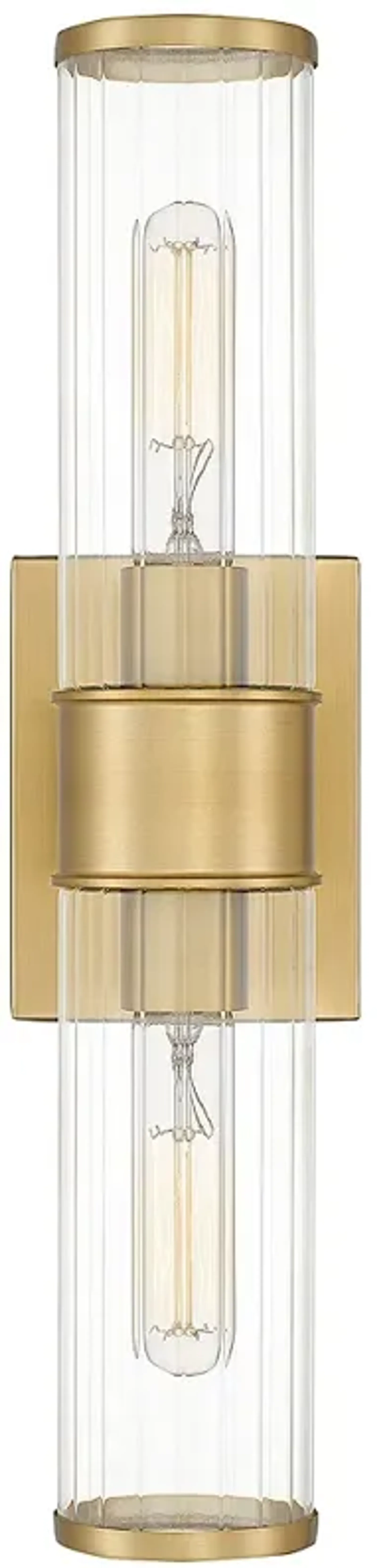 Quoizel Nova 18 3/4" Wide Aged Brass 2-Light Bath Light