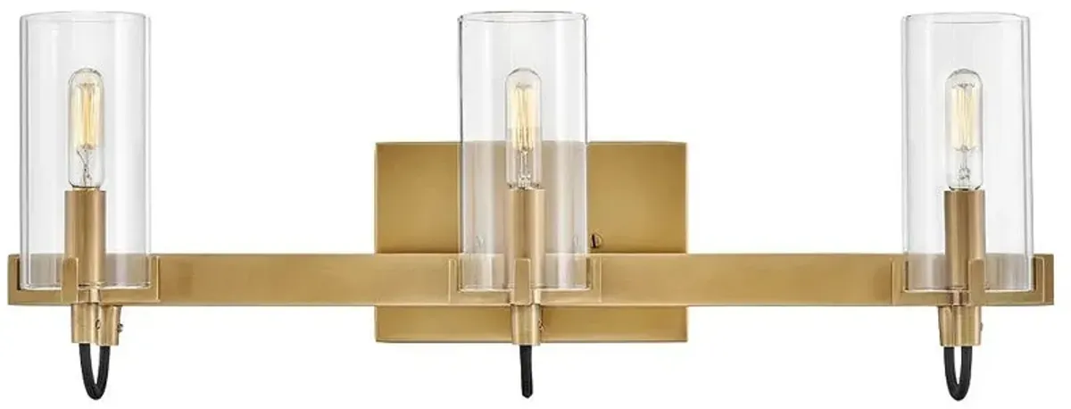 Hinkley - Bath Ryden Three Light Vanity- Heritage Brass