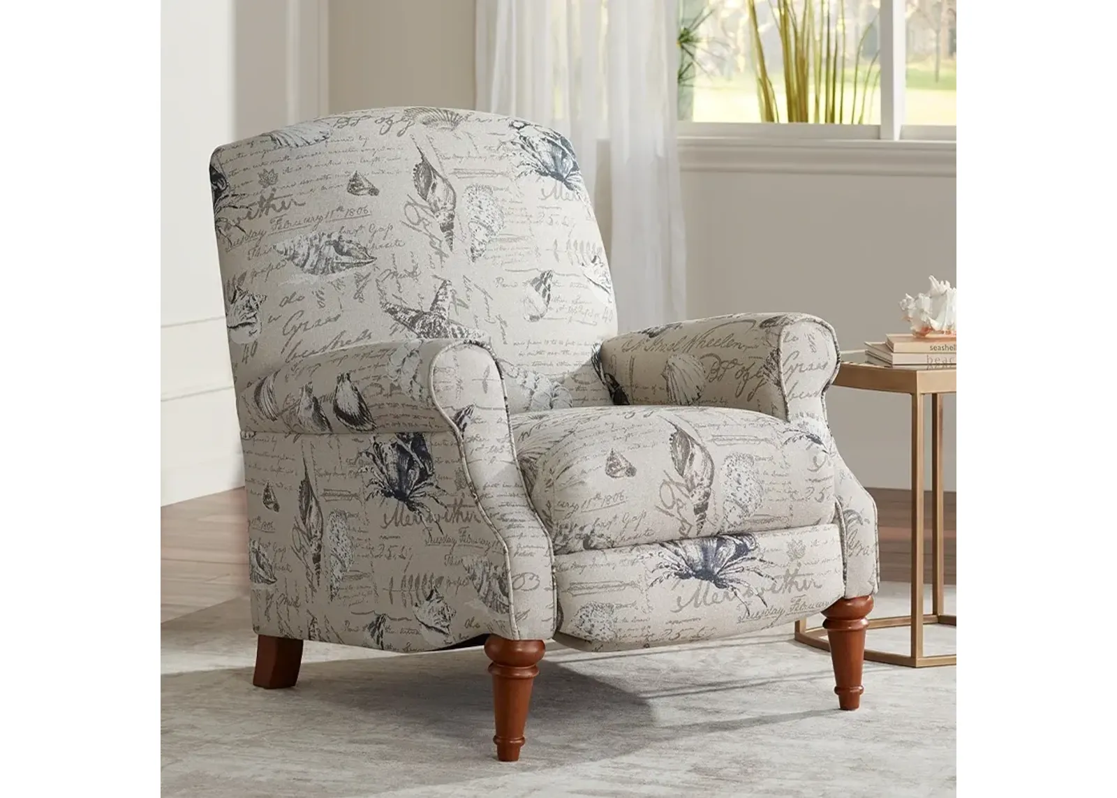 Sea Island Sand Upholstered Fabric 3-Way Firm Recliner Chair