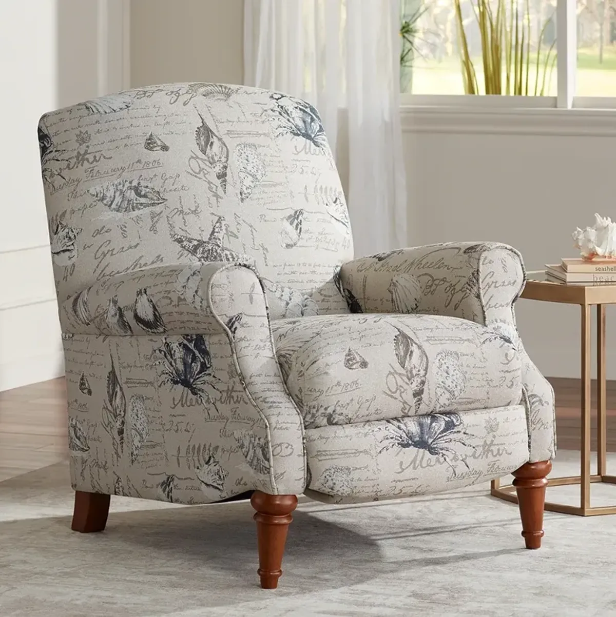 Sea Island Sand Upholstered Fabric 3-Way Firm Recliner Chair