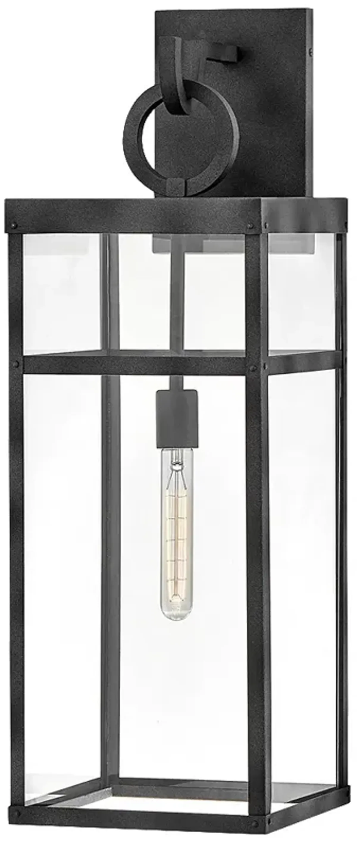 Hinkley Porter 29" Black Outdoor Lantern Wall Light with LED Bulb