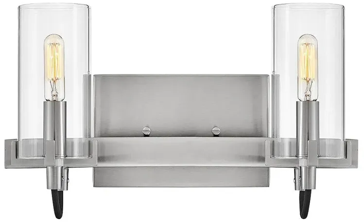 Hinkley - Bath Ryden Two Light Vanity- Brushed Nickel