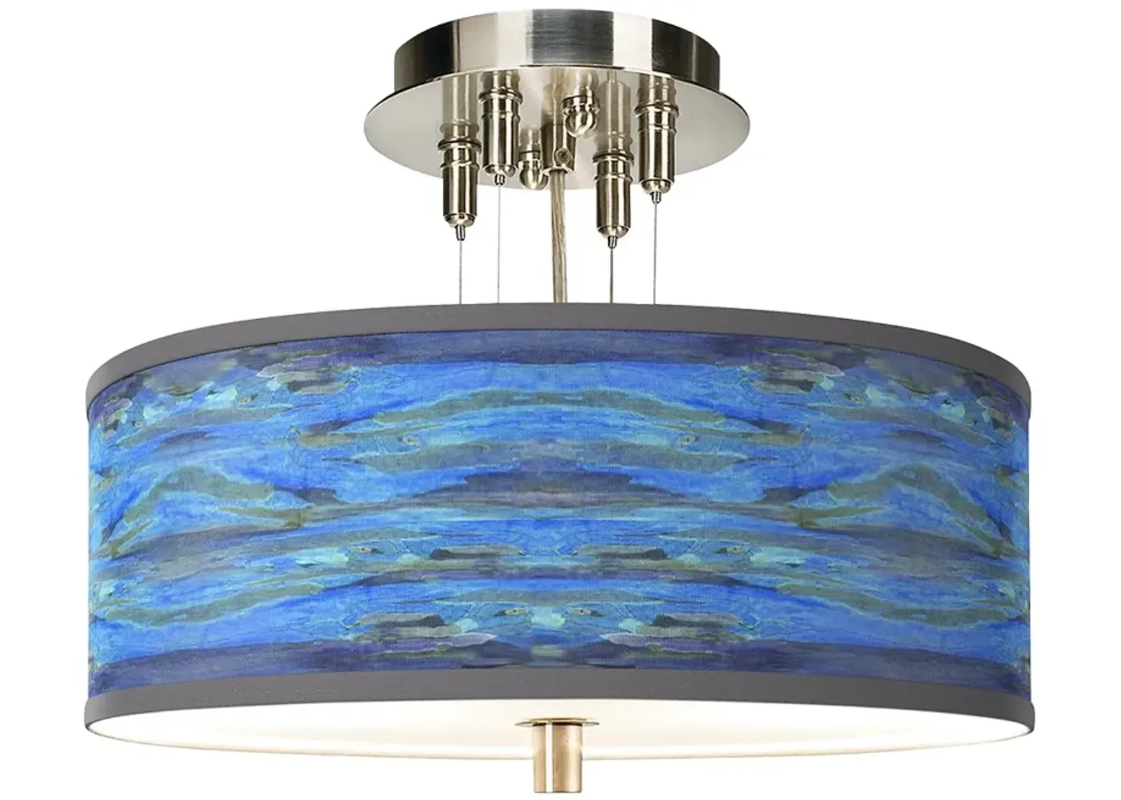 Oceanside Giclee 14" Wide Ceiling Light