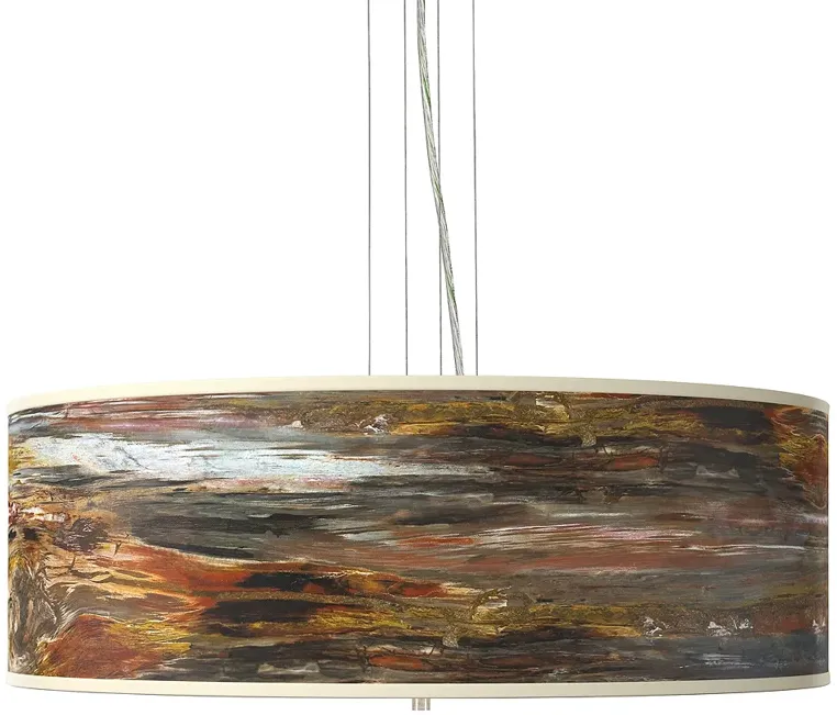 Embracing Change Giclee 24" Wide 4-Light Pendant Chandelier