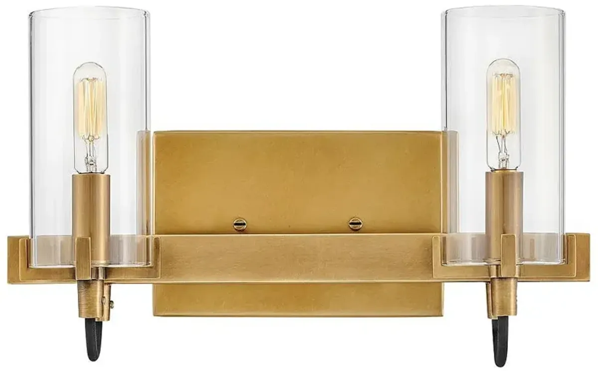 Hinkley - Bath Ryden Two Light Vanity- Heritage Brass