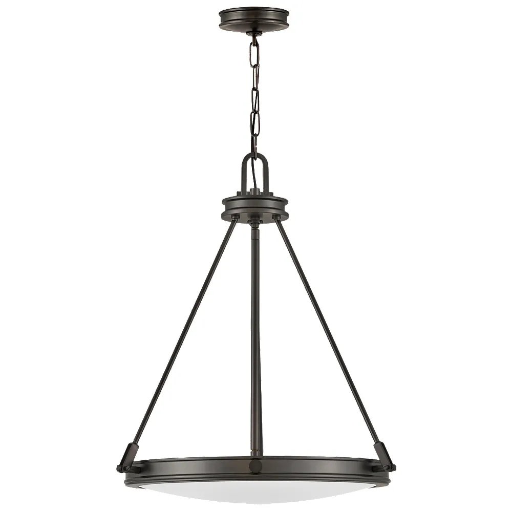 Hinkley Collier 21 1/2" Wide Black Oxide Foyer Pendant Chandelier