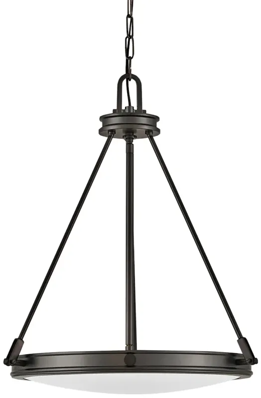 Hinkley Collier 21 1/2" Wide Black Oxide Foyer Pendant Chandelier