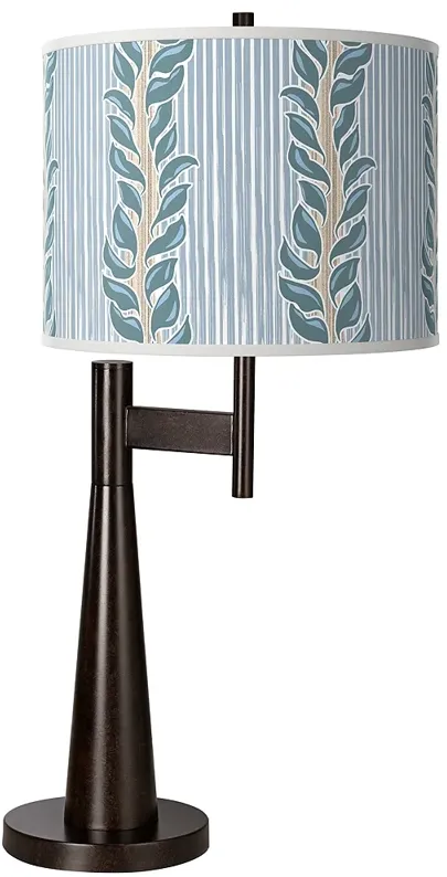 Giclee Glow Novo 30 3/4" Drifting Petals Shade Bronze Table Lamp