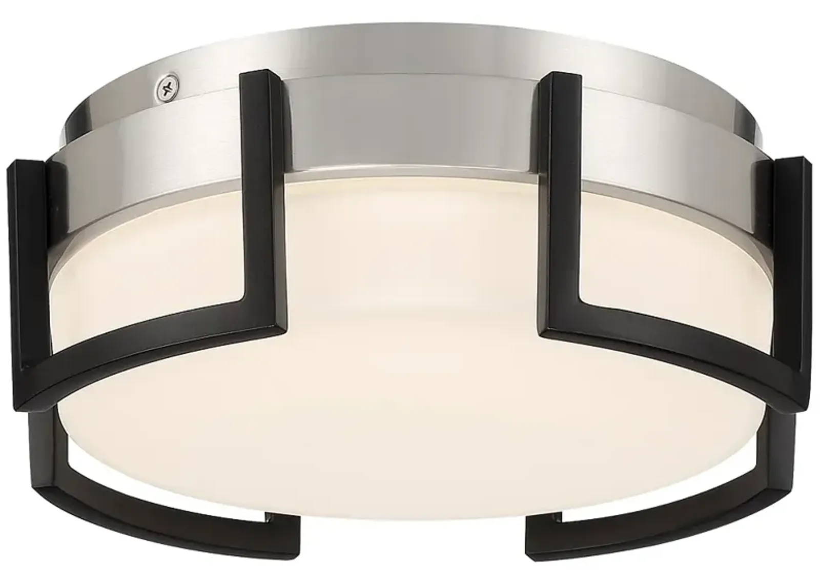 George Kovacs Bezel Set LED Coal Finish Flush Mount