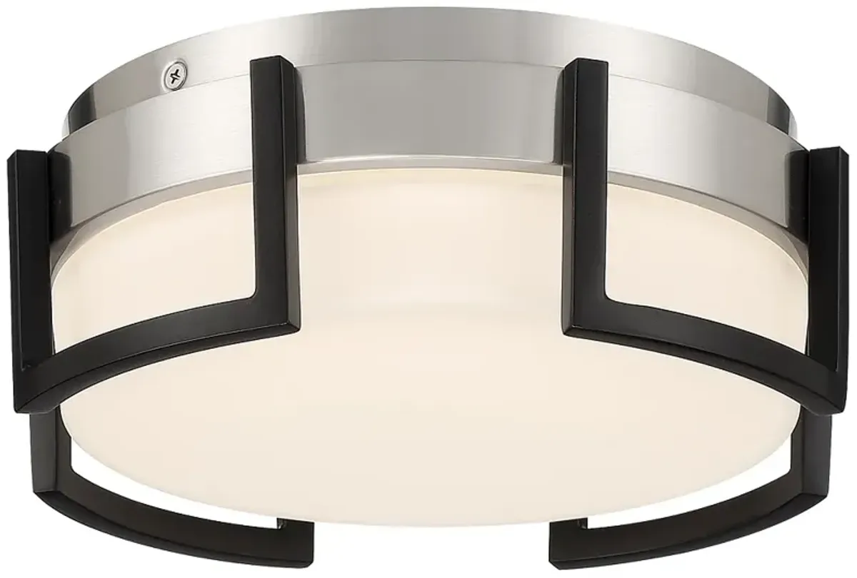 George Kovacs Bezel Set LED Coal Finish Flush Mount