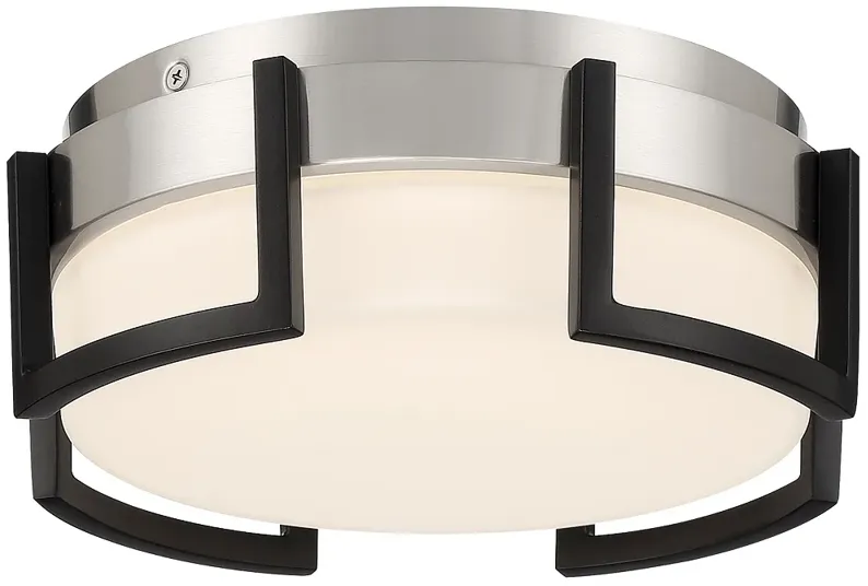 George Kovacs Bezel Set LED Coal Finish Flush Mount